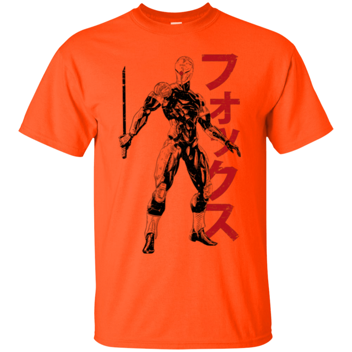 T-Shirts Orange / Small Gray Fox T-Shirt