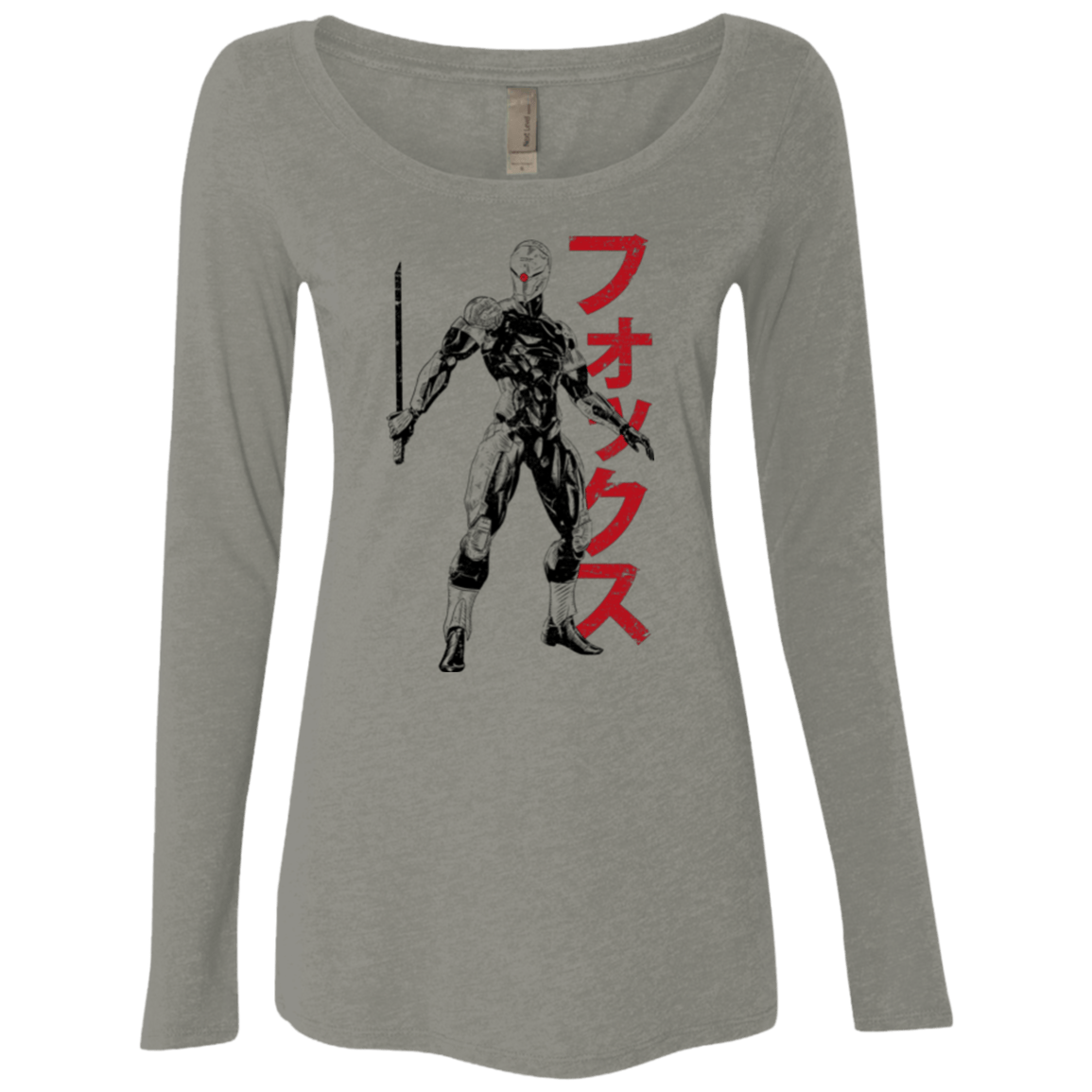 T-Shirts Venetian Grey / Small Gray Fox Women's Triblend Long Sleeve Shirt