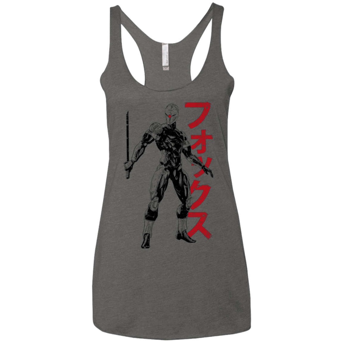 T-Shirts Premium Heather / X-Small Gray Fox Women's Triblend Racerback Tank