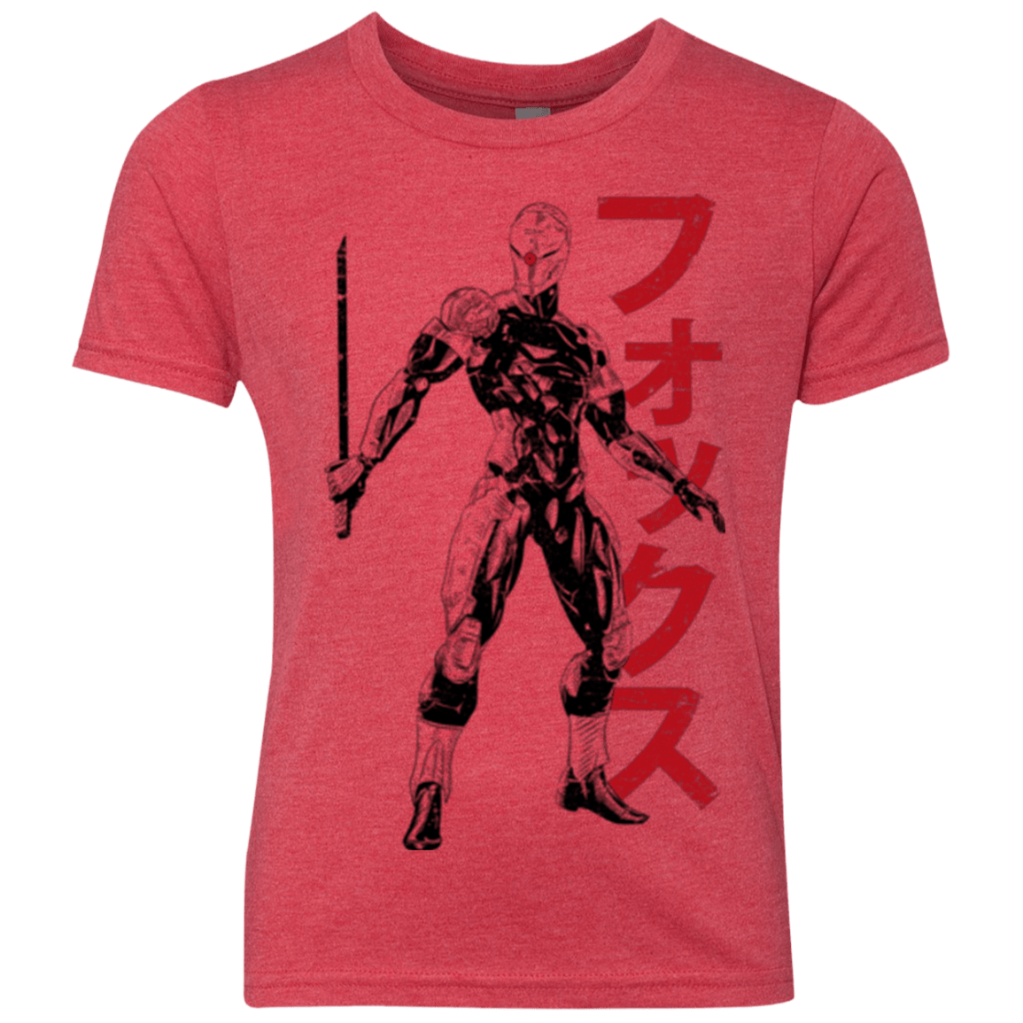 T-Shirts Vintage Red / YXS Gray Fox Youth Triblend T-Shirt