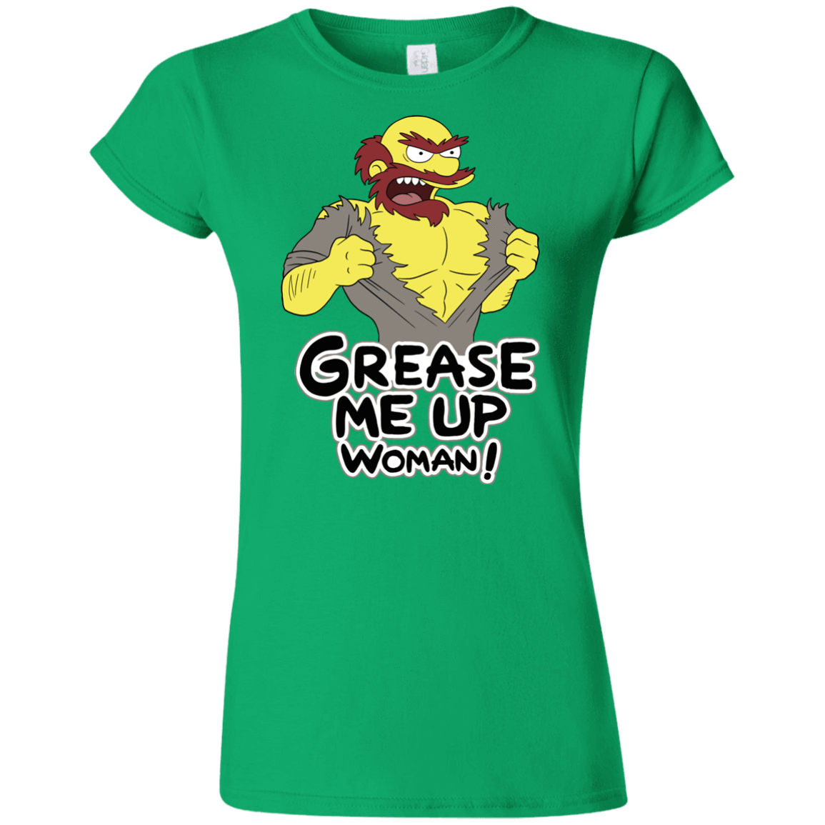 T-Shirts Irish Green / S Grease Me Up Junior Slimmer-Fit T-Shirt