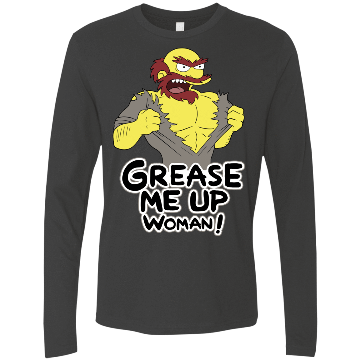 T-Shirts Heavy Metal / S Grease Me Up Men's Premium Long Sleeve