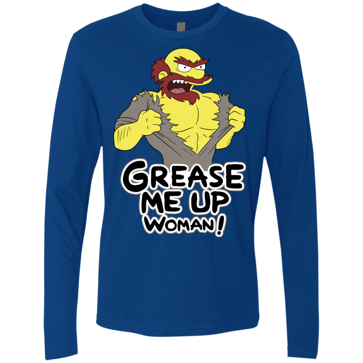 T-Shirts Royal / S Grease Me Up Men's Premium Long Sleeve