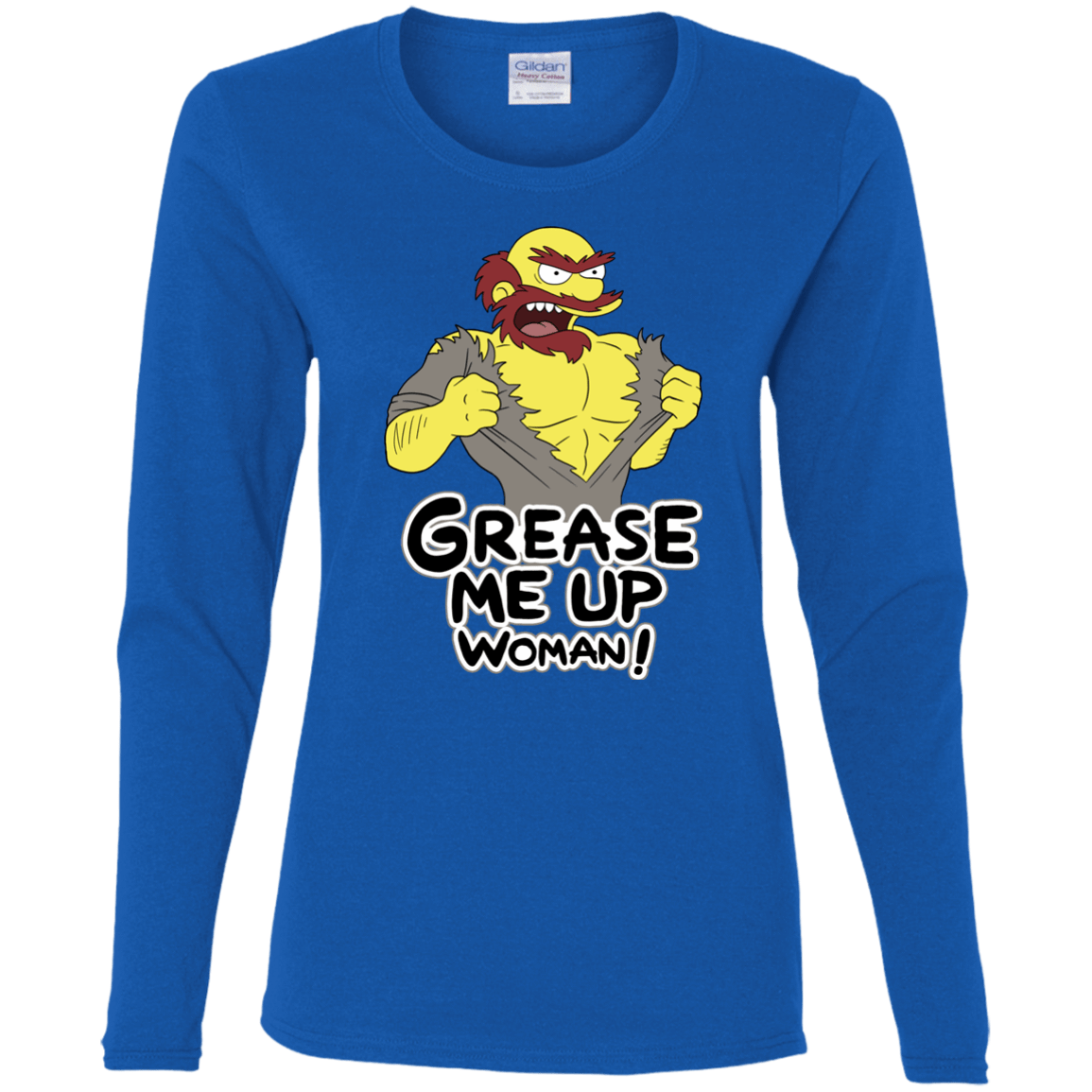 T-Shirts Royal / S Grease Me Up Women's Long Sleeve T-Shirt