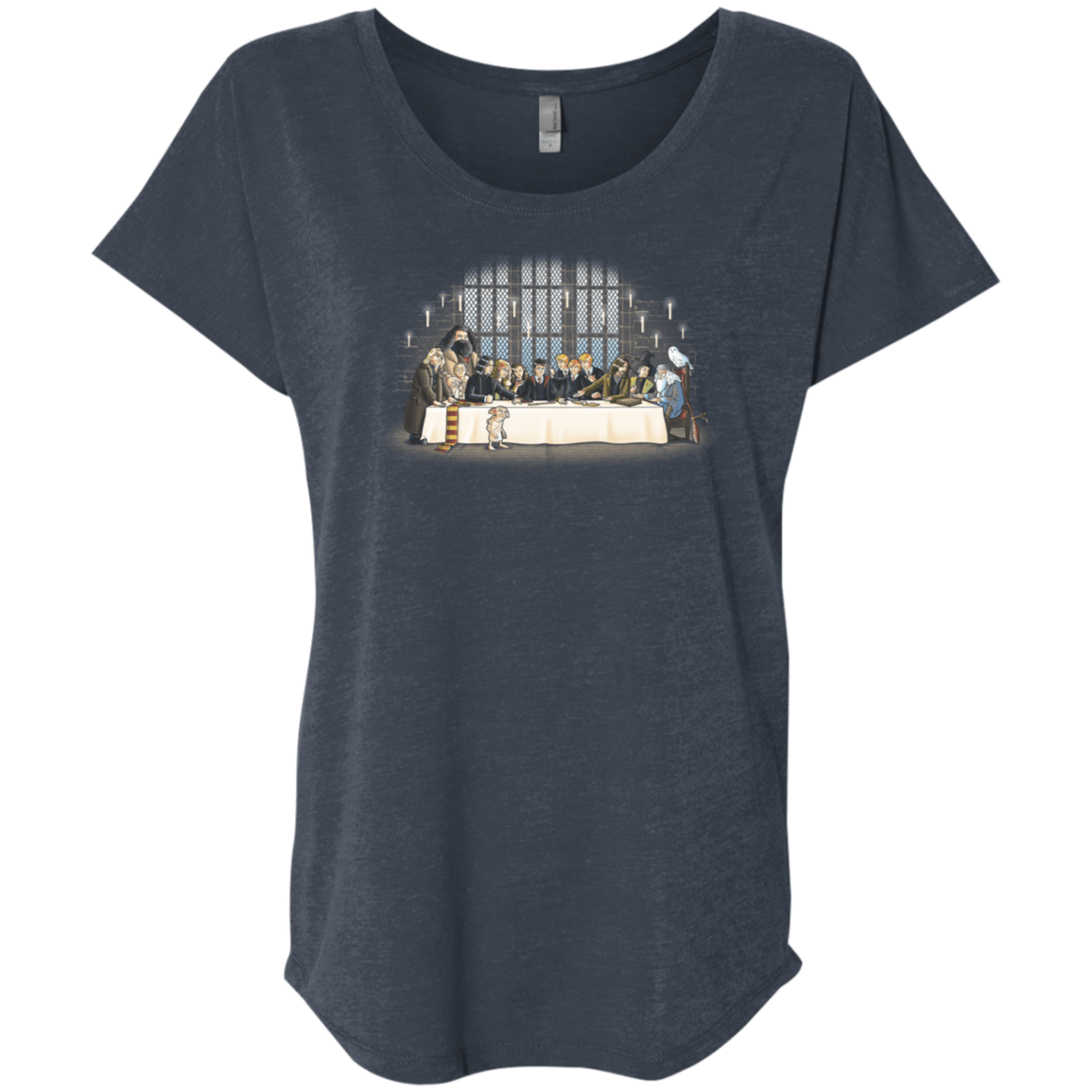 T-Shirts Vintage Navy / X-Small Great Hall Dinner Triblend Dolman Sleeve