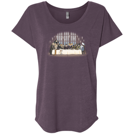 T-Shirts Vintage Purple / X-Small Great Hall Dinner Triblend Dolman Sleeve