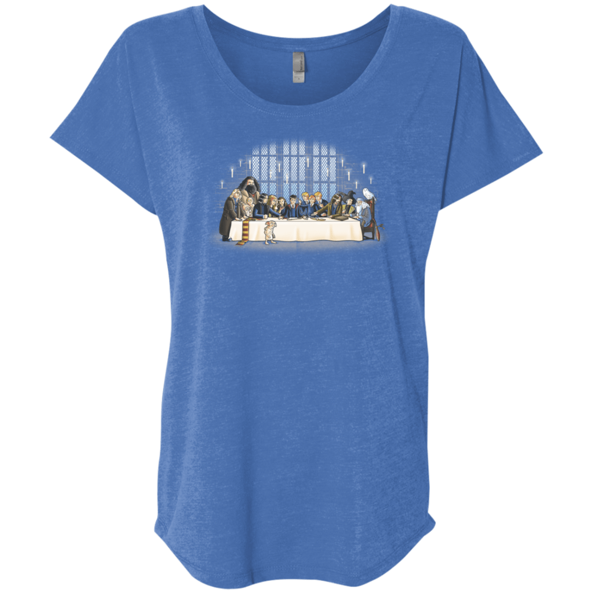 T-Shirts Vintage Royal / X-Small Great Hall Dinner Triblend Dolman Sleeve