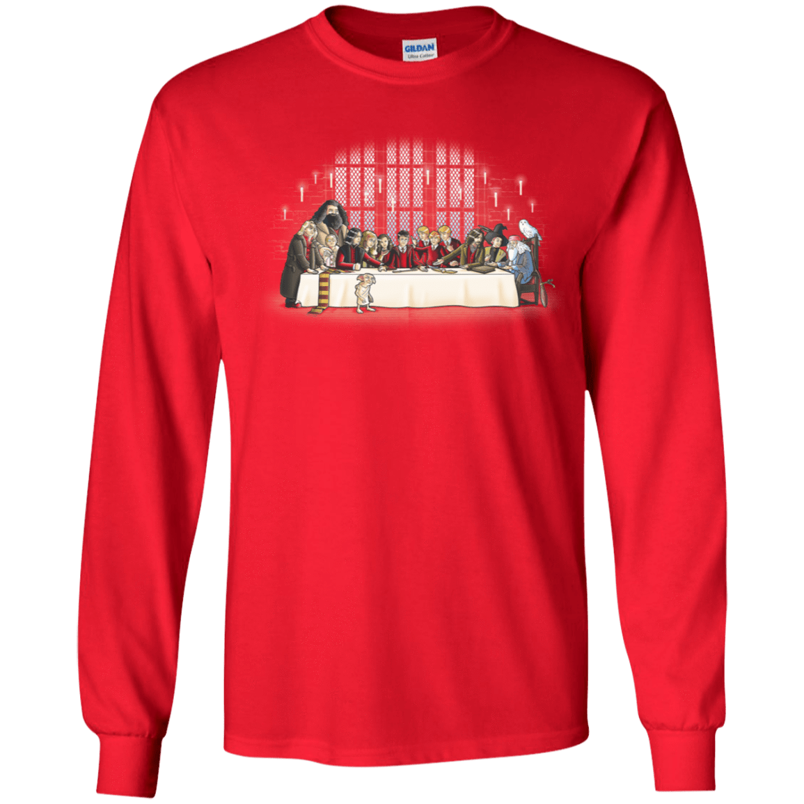 T-Shirts Red / YS Great Hall Dinner Youth Long Sleeve T-Shirt