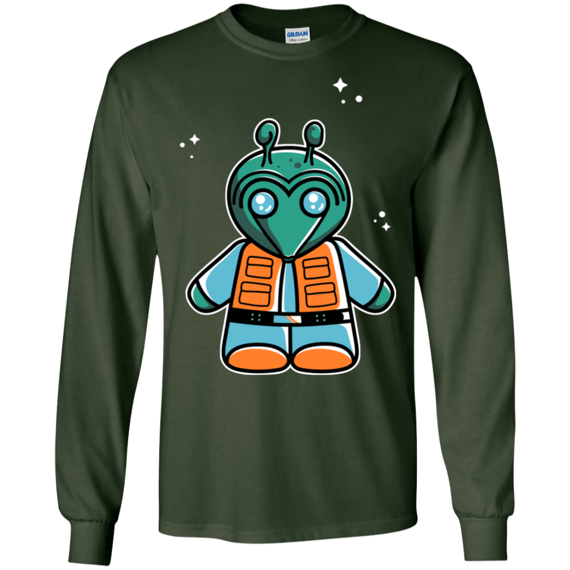 T-Shirts Forest Green / S Greedo Cute Men's Long Sleeve T-Shirt