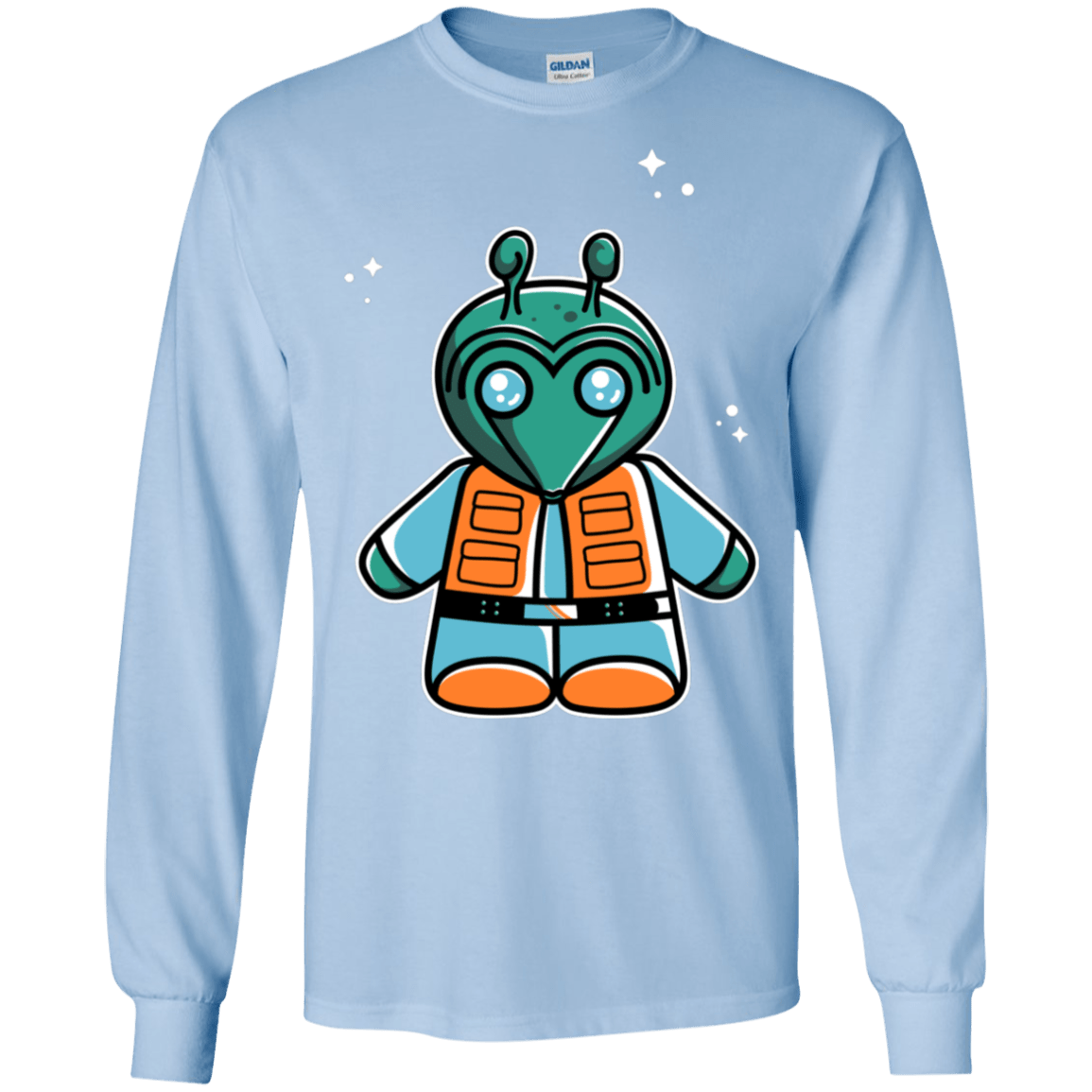 T-Shirts Light Blue / S Greedo Cute Men's Long Sleeve T-Shirt