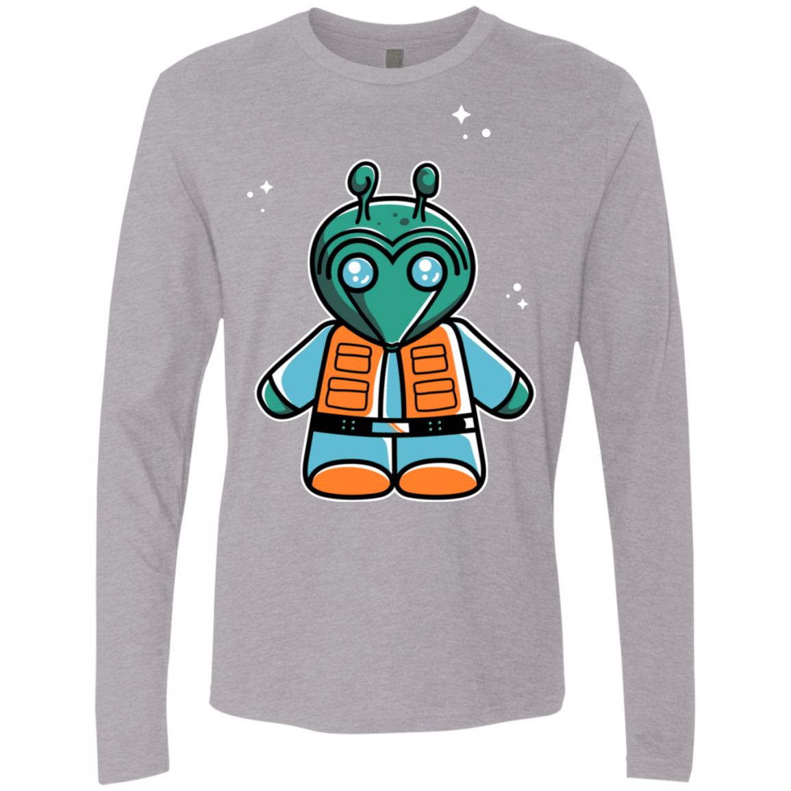 T-Shirts Heather Grey / S Greedo Cute Men's Premium Long Sleeve