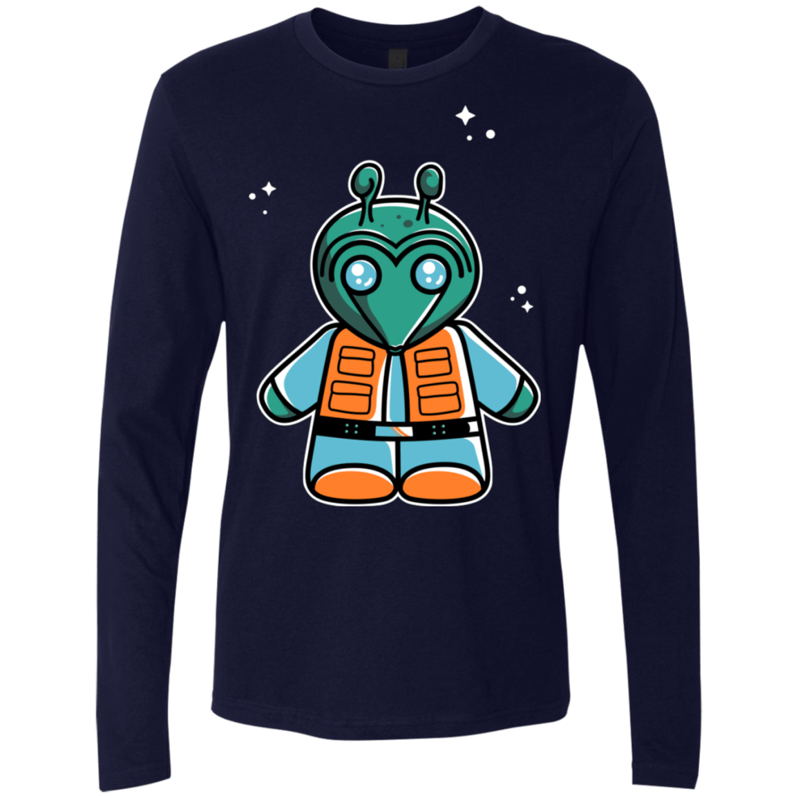 T-Shirts Midnight Navy / S Greedo Cute Men's Premium Long Sleeve