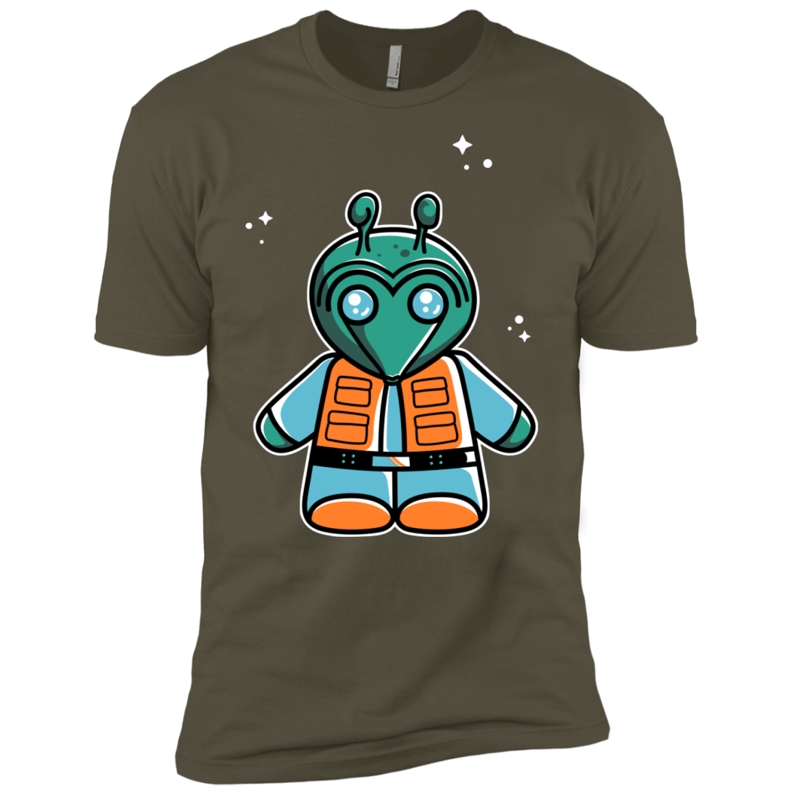 T-Shirts Military Green / X-Small Greedo Cute Men's Premium T-Shirt