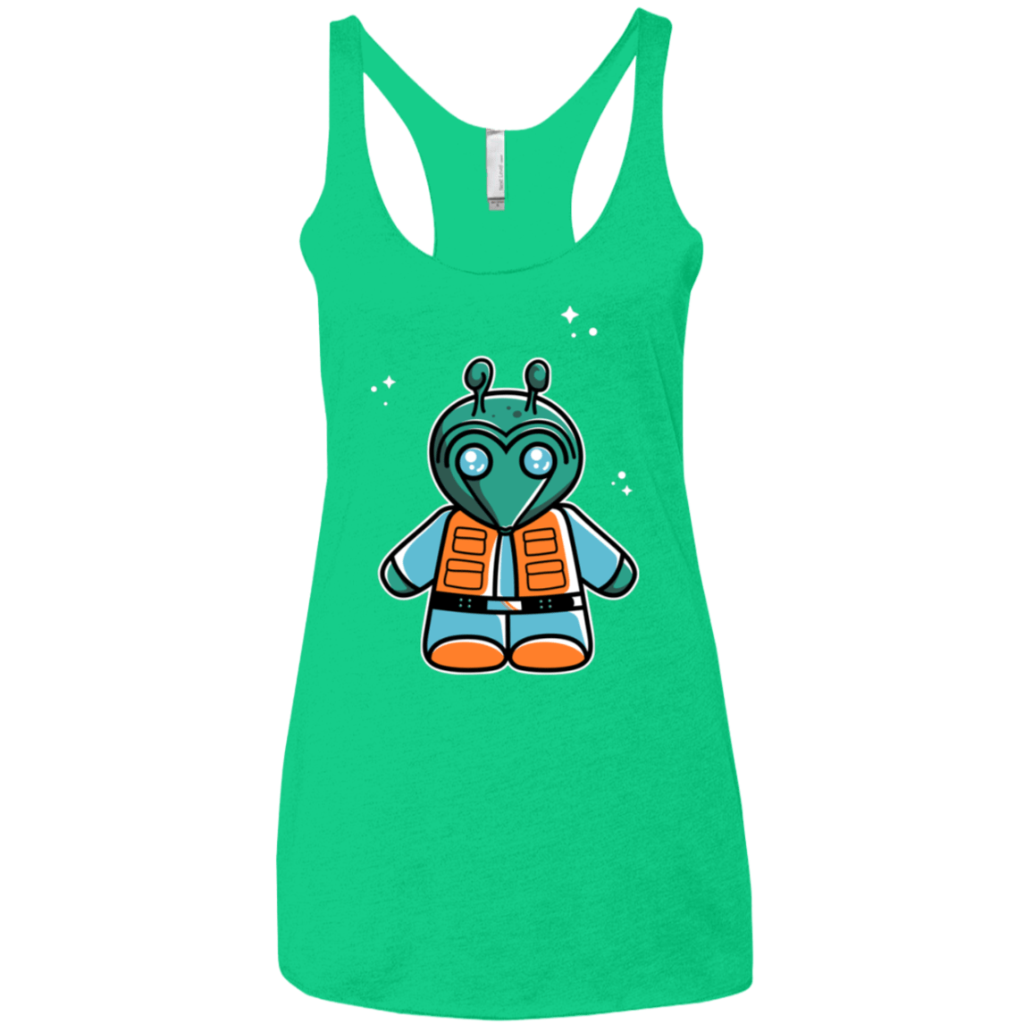 T-Shirts Envy / X-Small Greedo Cute Women's Triblend Racerback Tank