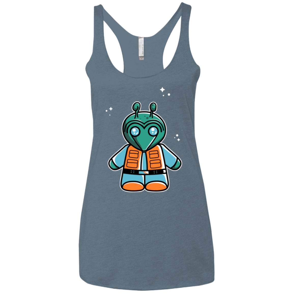 T-Shirts Indigo / X-Small Greedo Cute Women's Triblend Racerback Tank