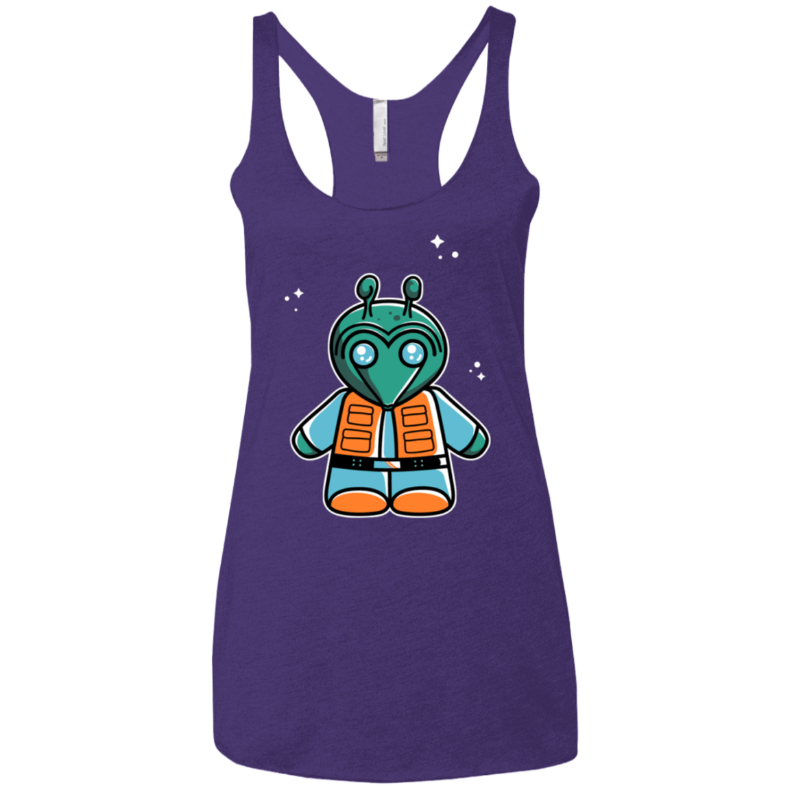 T-Shirts Purple Rush / X-Small Greedo Cute Women's Triblend Racerback Tank