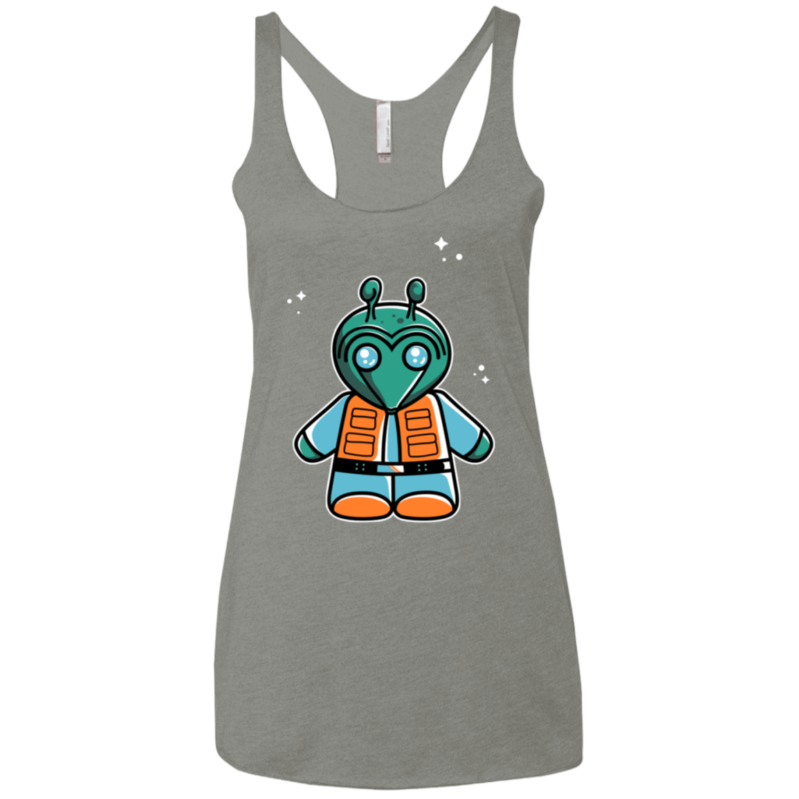 T-Shirts Venetian Grey / X-Small Greedo Cute Women's Triblend Racerback Tank