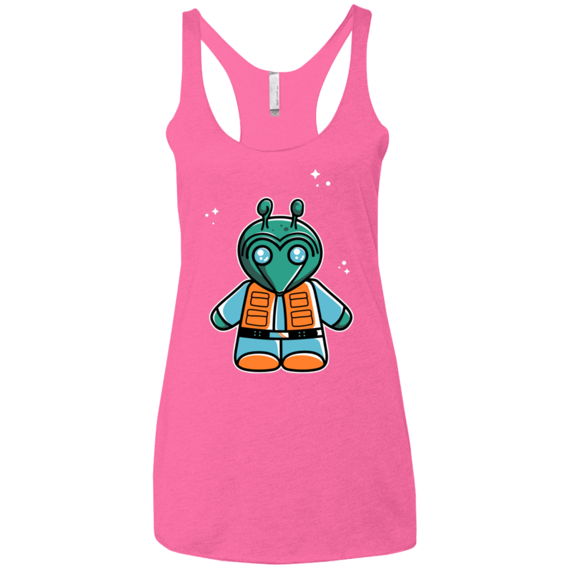 T-Shirts Vintage Pink / X-Small Greedo Cute Women's Triblend Racerback Tank