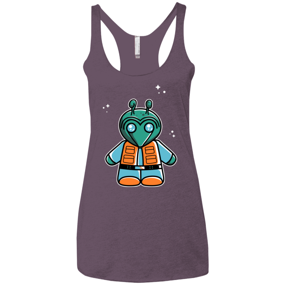T-Shirts Vintage Purple / X-Small Greedo Cute Women's Triblend Racerback Tank