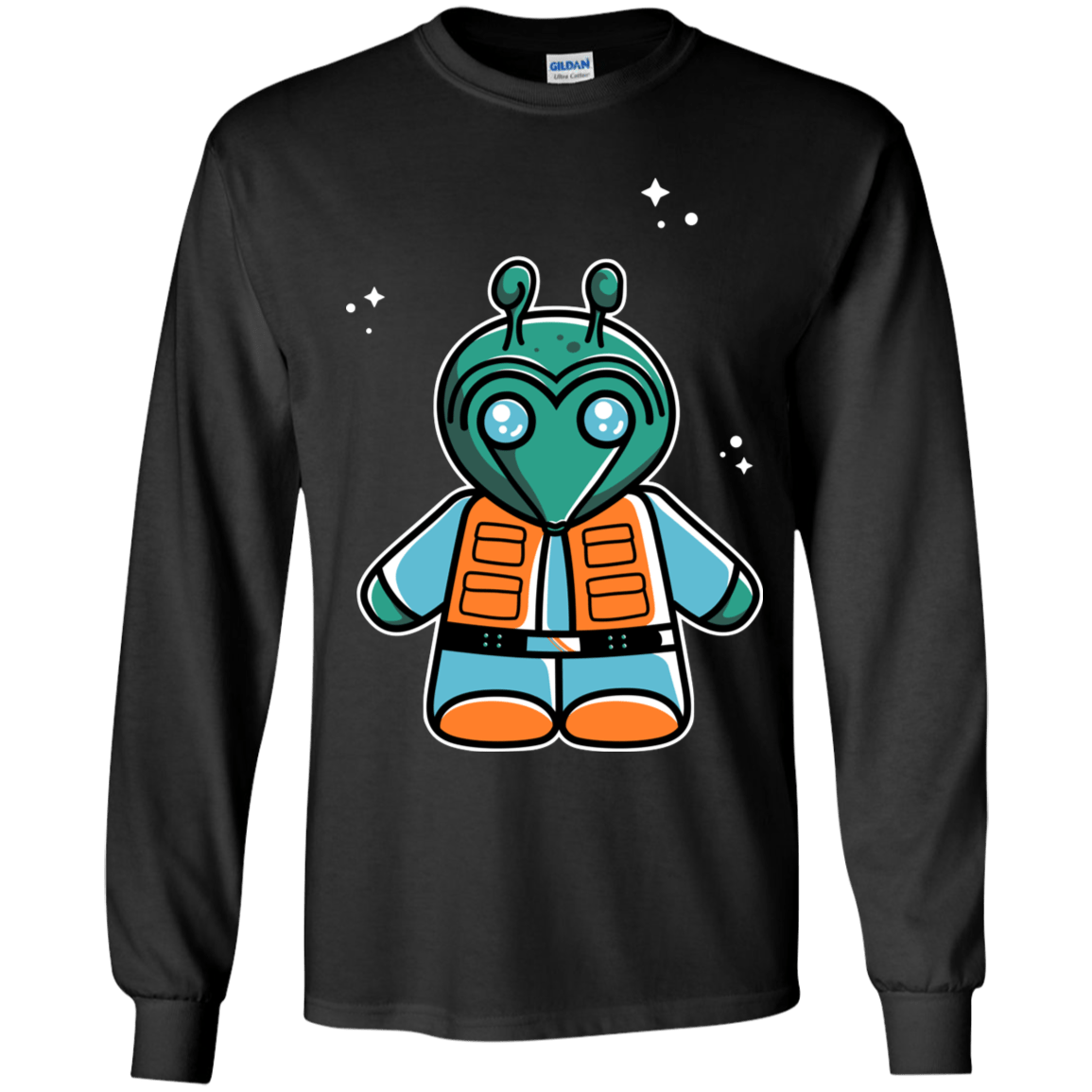T-Shirts Black / YS Greedo Cute Youth Long Sleeve T-Shirt