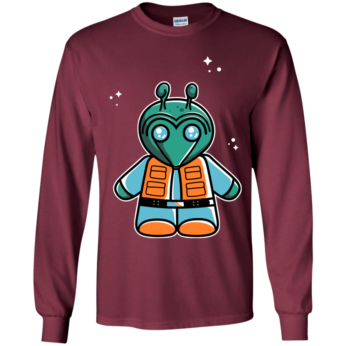 T-Shirts Maroon / YS Greedo Cute Youth Long Sleeve T-Shirt
