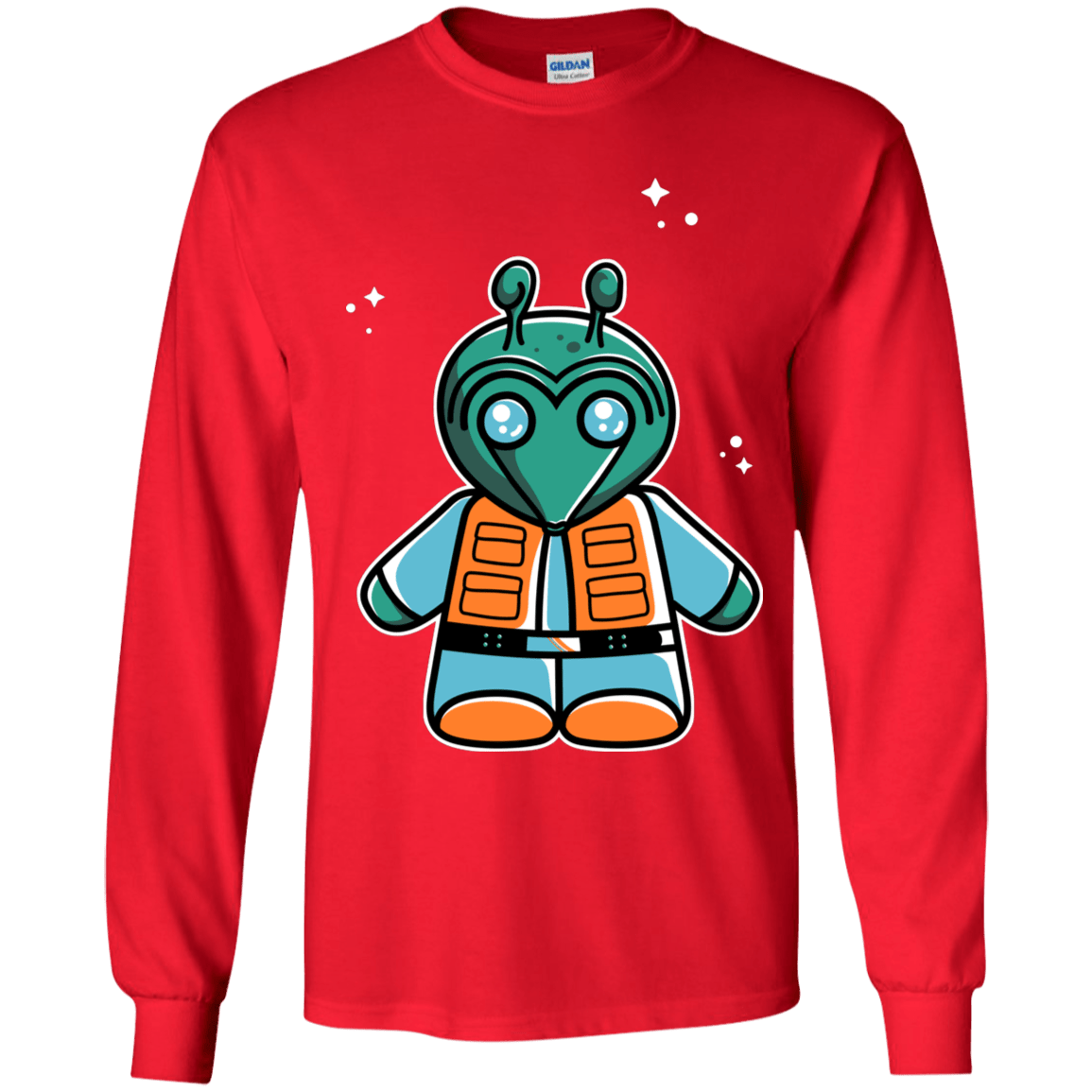 T-Shirts Red / YS Greedo Cute Youth Long Sleeve T-Shirt