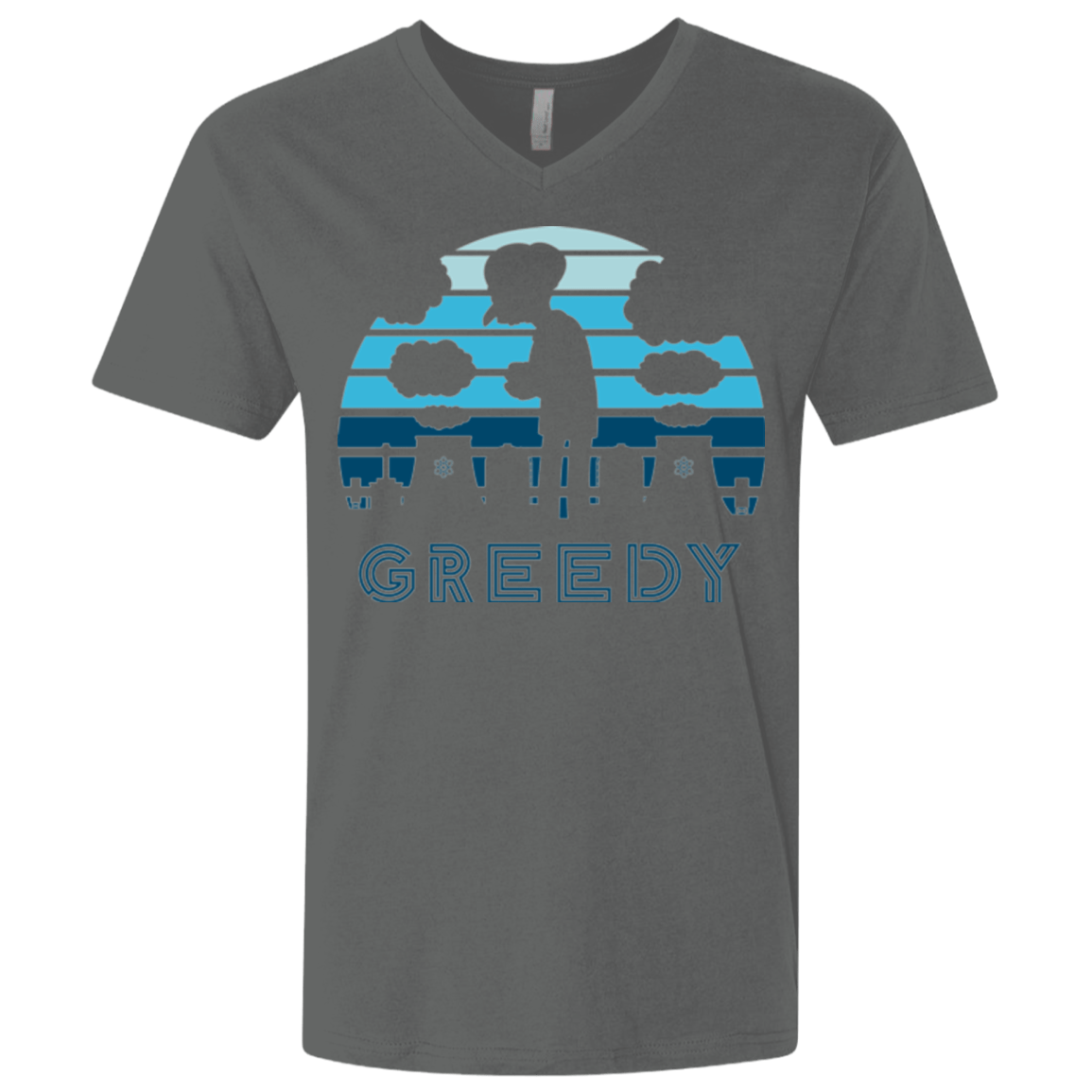 Greedy Sun Set Men's Premium V-Neck