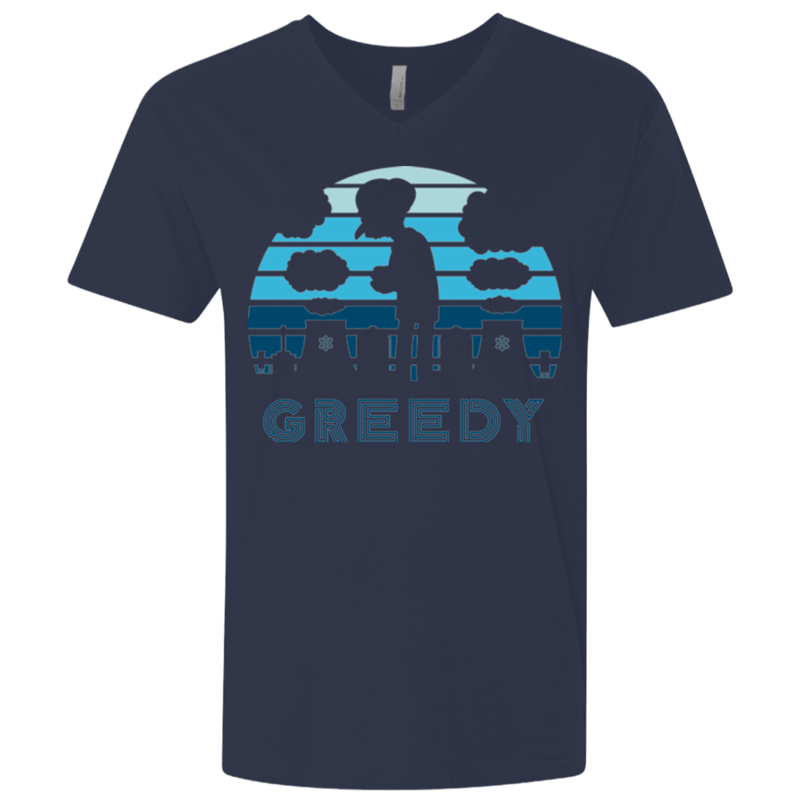 Greedy Sun Set Men's Premium V-Neck