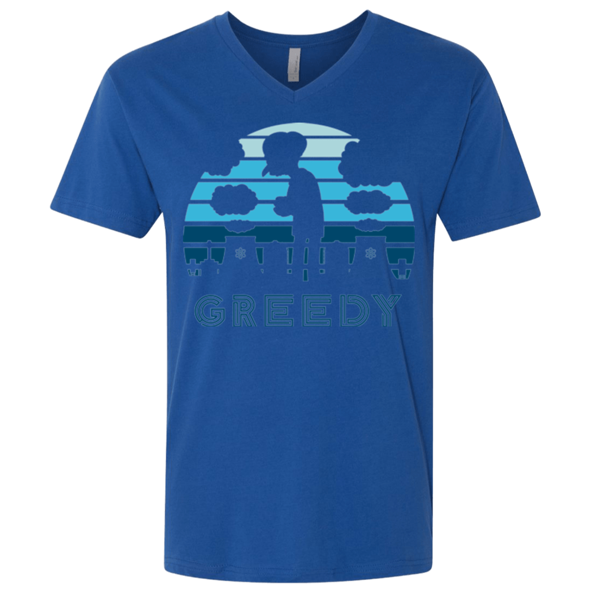 Greedy Sun Set Men's Premium V-Neck