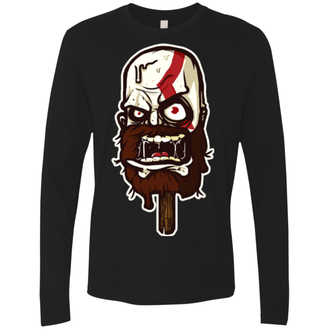 T-Shirts Black / S Greek Ice Cream Men's Premium Long Sleeve