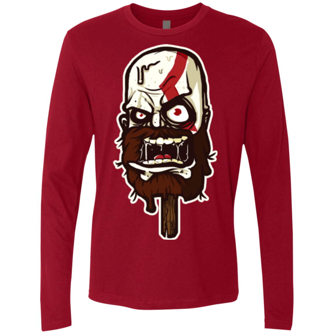 T-Shirts Cardinal / S Greek Ice Cream Men's Premium Long Sleeve