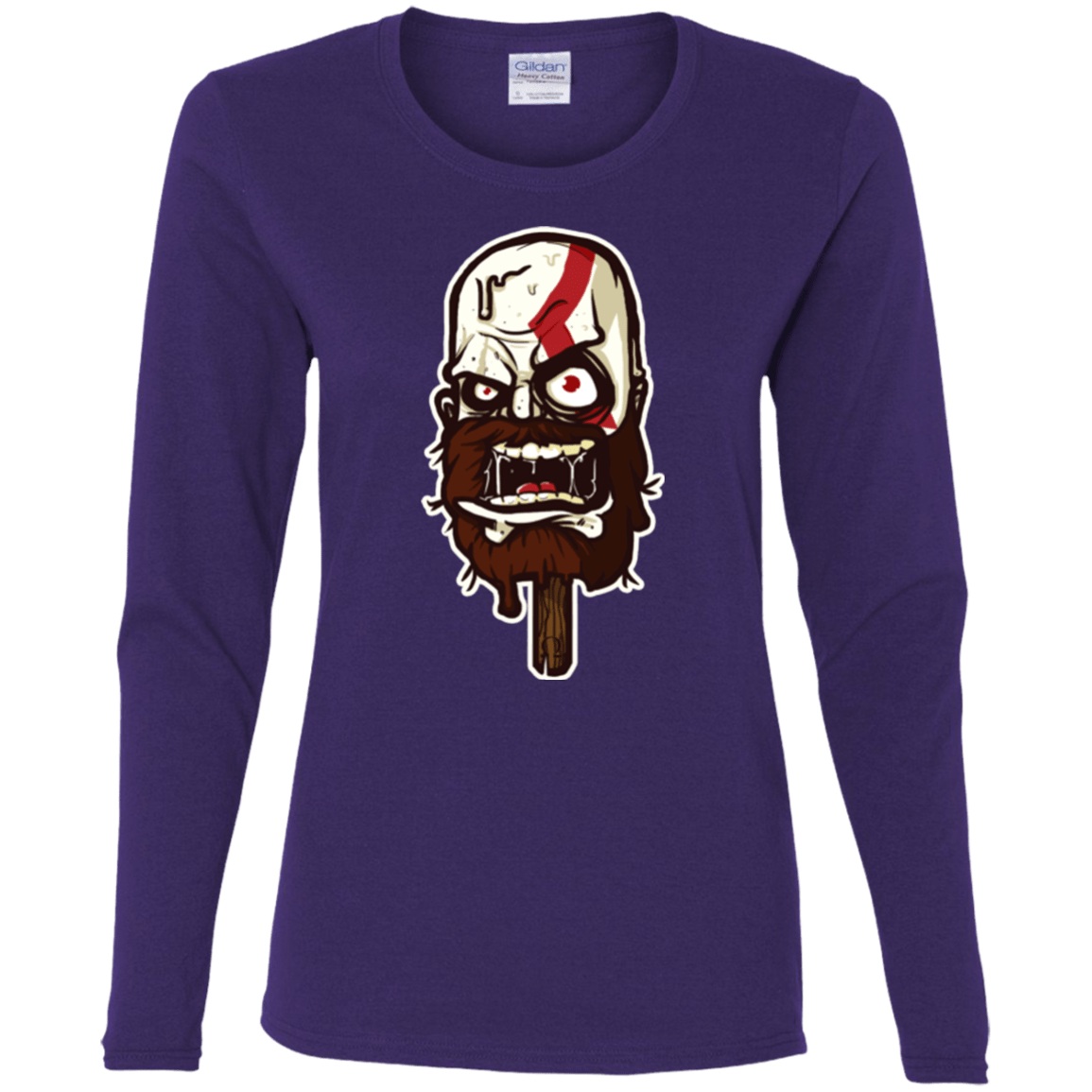 T-Shirts Purple / S Greek Ice Cream Women's Long Sleeve T-Shirt