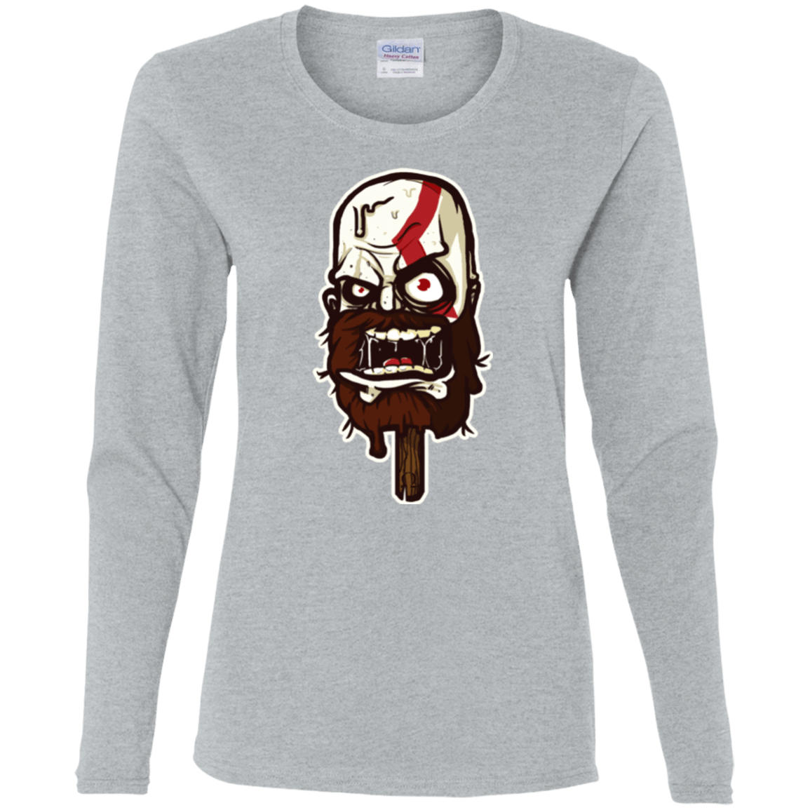 T-Shirts Sport Grey / S Greek Ice Cream Women's Long Sleeve T-Shirt