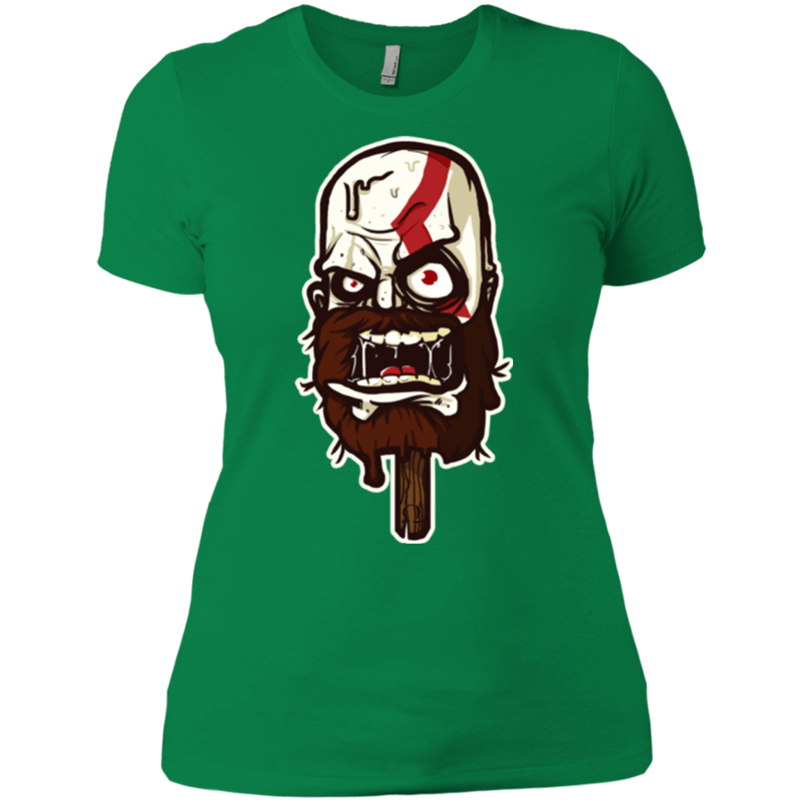 T-Shirts Kelly Green / X-Small Greek Ice Cream Women's Premium T-Shirt