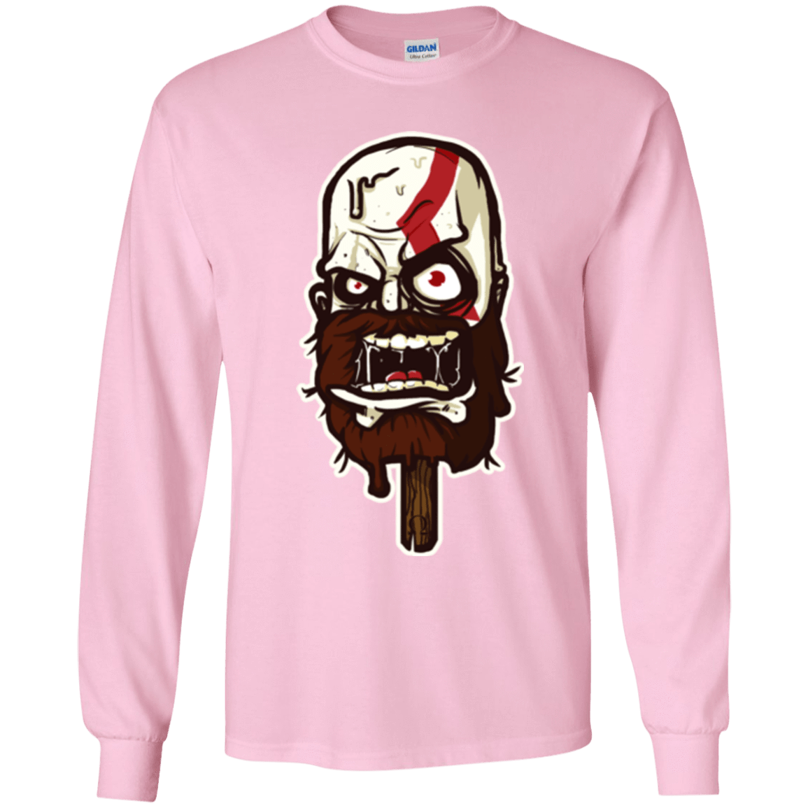 T-Shirts Light Pink / YS Greek Ice Cream Youth Long Sleeve T-Shirt