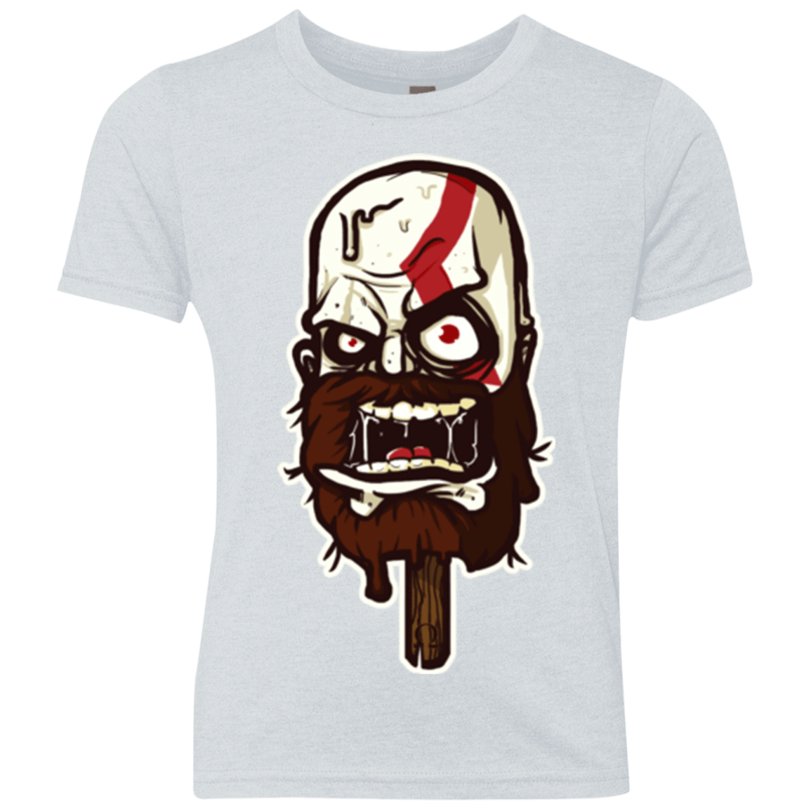 T-Shirts Heather White / YXS Greek Ice Cream Youth Triblend T-Shirt