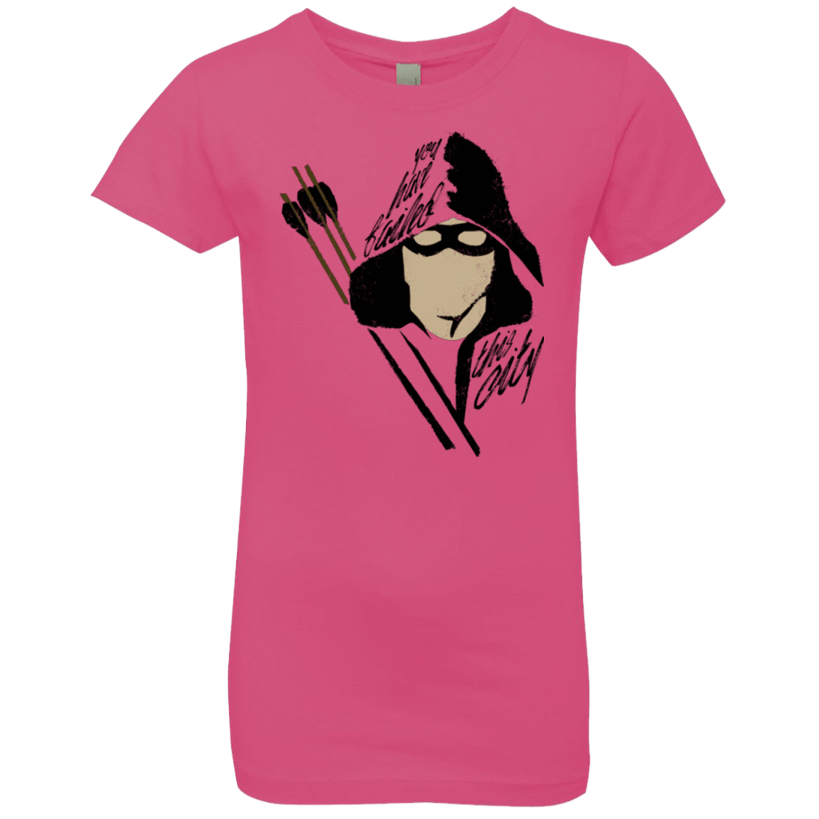 T-Shirts Hot Pink / YXS Green Archer Girls Premium T-Shirt