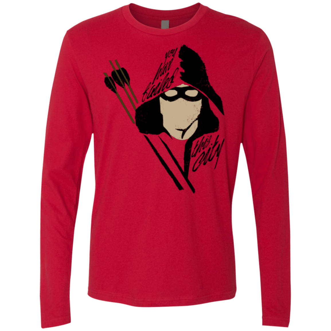 T-Shirts Red / Small Green Archer Men's Premium Long Sleeve
