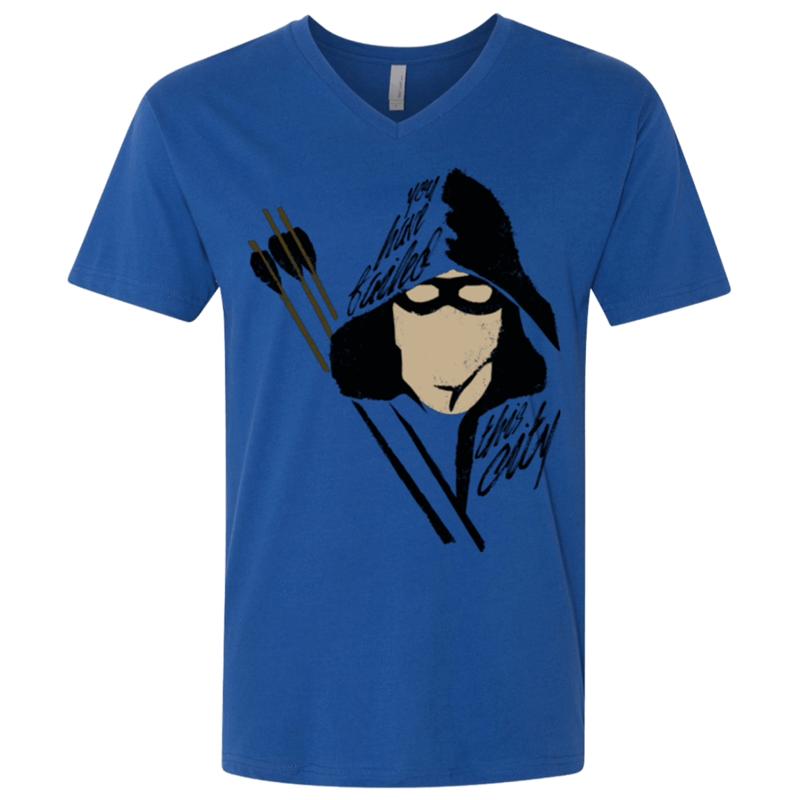 T-Shirts Royal / X-Small Green Archer Men's Premium V-Neck