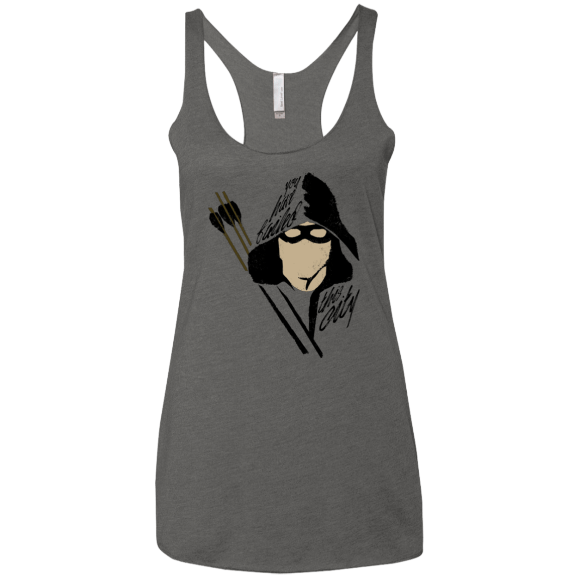 T-Shirts Premium Heather / X-Small Green Archer Women's Triblend Racerback Tank
