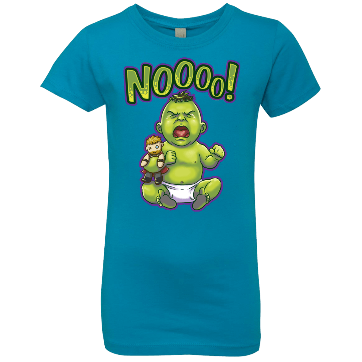 T-Shirts Turquoise / YXS Green Crybaby Girls Premium T-Shirt