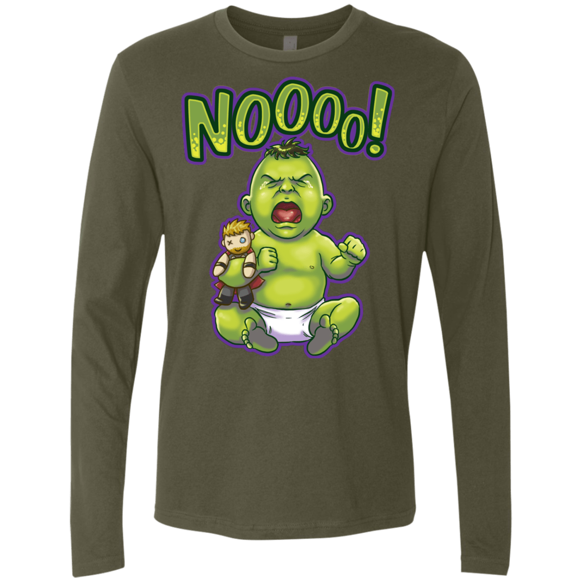Green Crybaby Men's Premium Long Sleeve