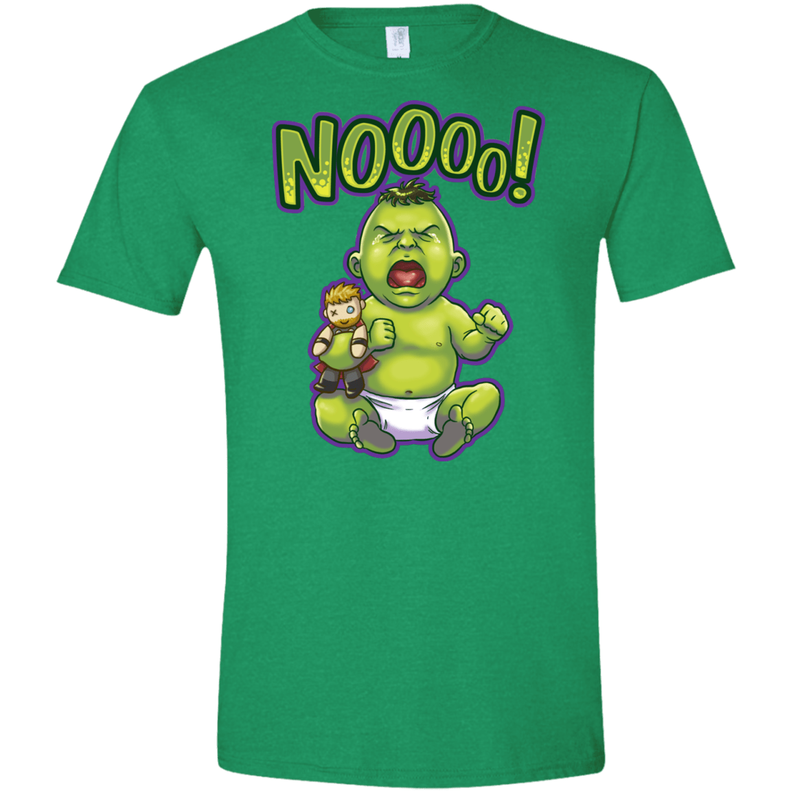 T-Shirts Heather Irish Green / S Green Crybaby Men's Semi-Fitted Softstyle