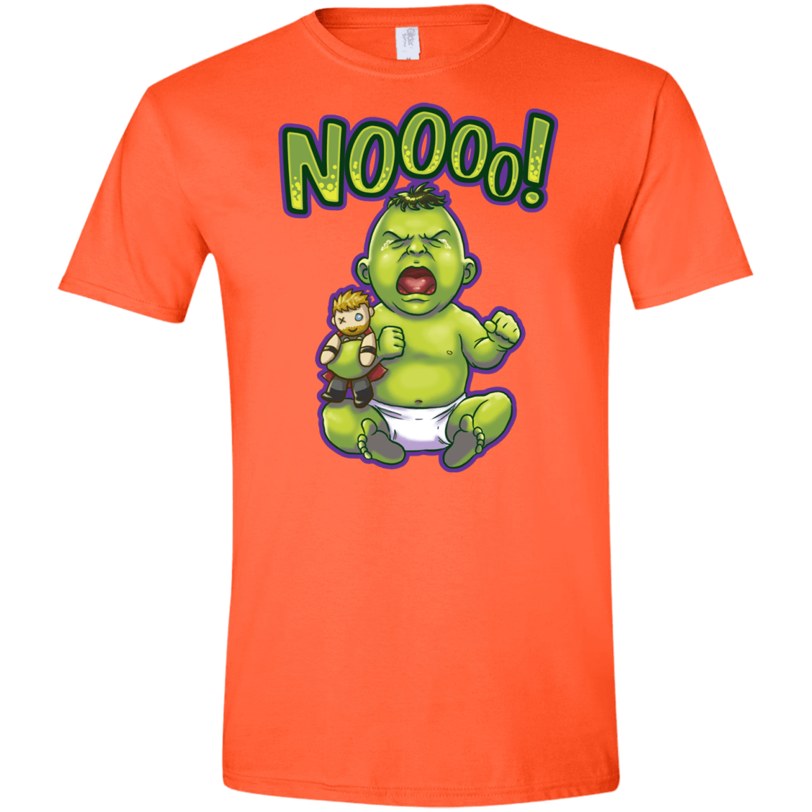 T-Shirts Orange / S Green Crybaby Men's Semi-Fitted Softstyle