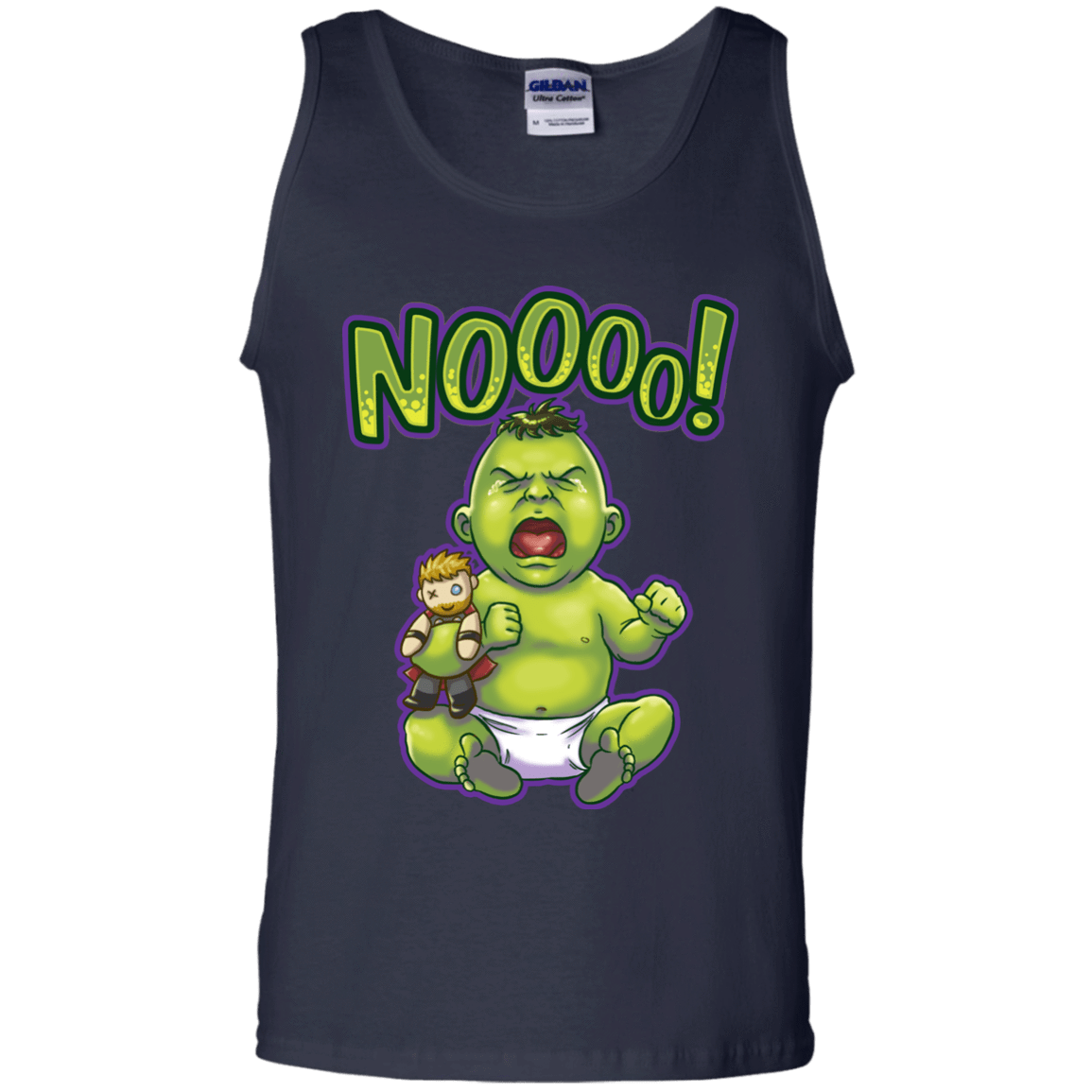 T-Shirts Navy / S Green Crybaby Men's Tank Top