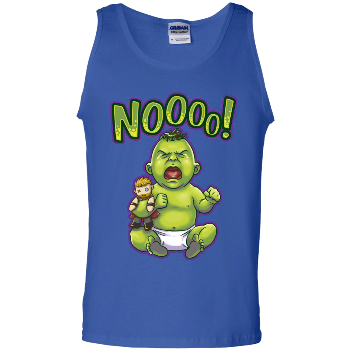 T-Shirts Royal / S Green Crybaby Men's Tank Top