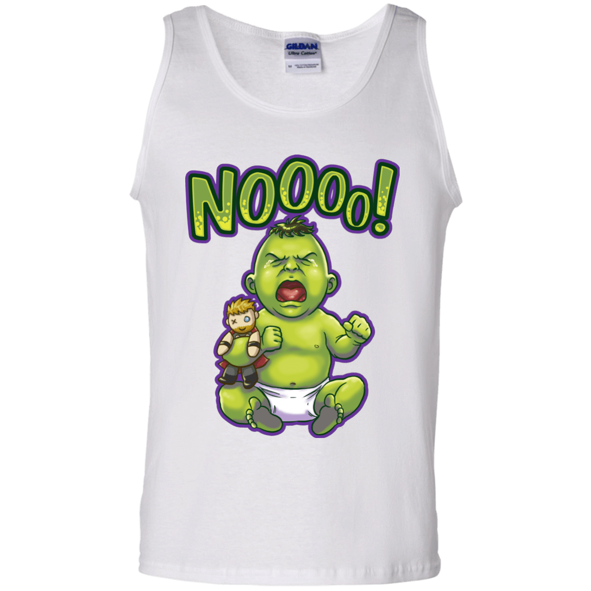 T-Shirts White / S Green Crybaby Men's Tank Top