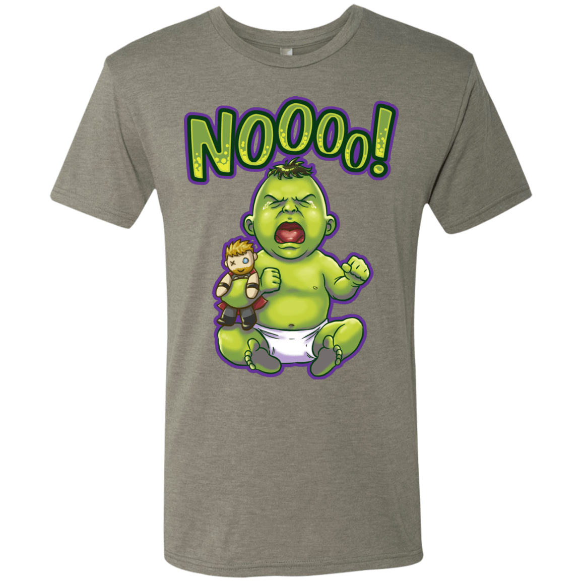 T-Shirts Venetian Grey / S Green Crybaby Men's Triblend T-Shirt