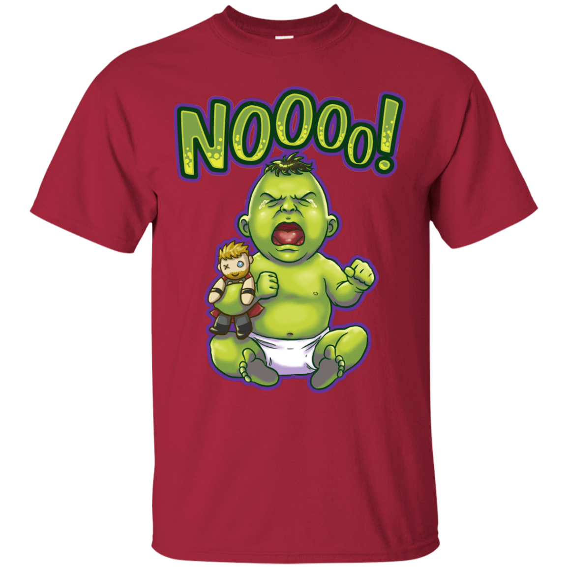 T-Shirts Cardinal / S Green Crybaby T-Shirt