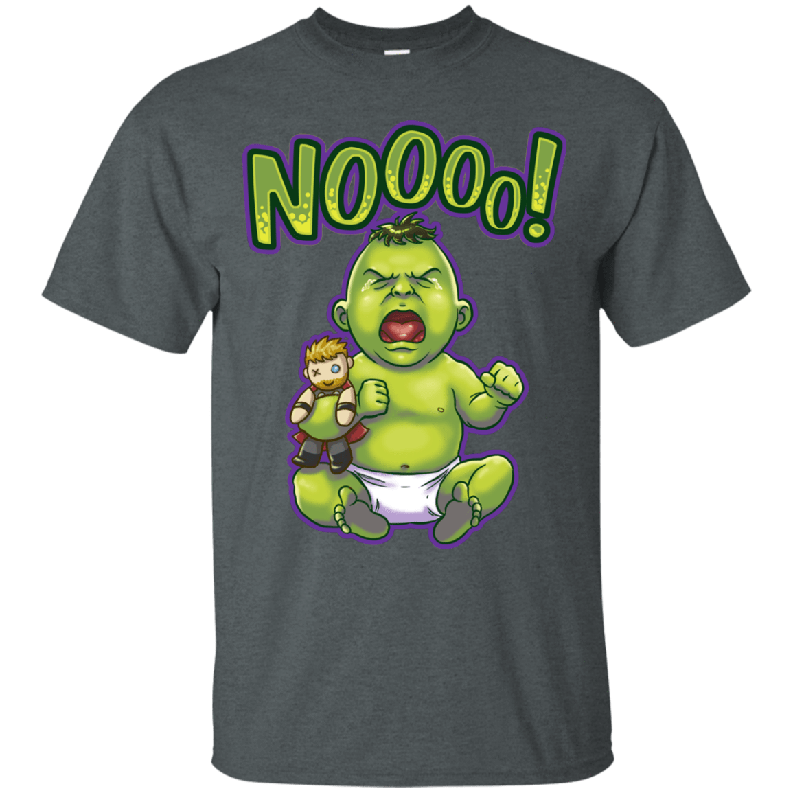 T-Shirts Dark Heather / S Green Crybaby T-Shirt